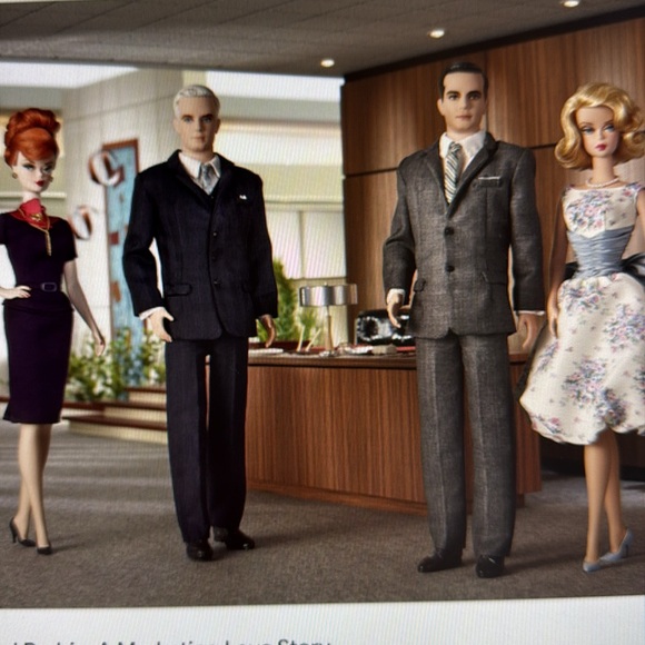 NIB Mad Men Betty Draper Silkstone Barbie - Picture 2 of 7